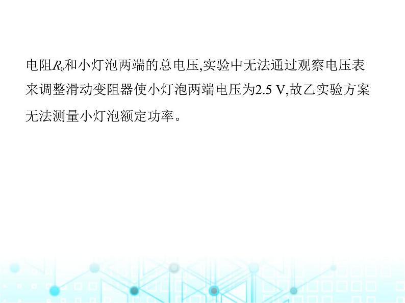 苏科版初中九年级物理专项素养综合练(十五)特殊方法测小灯泡的电功率课件第5页