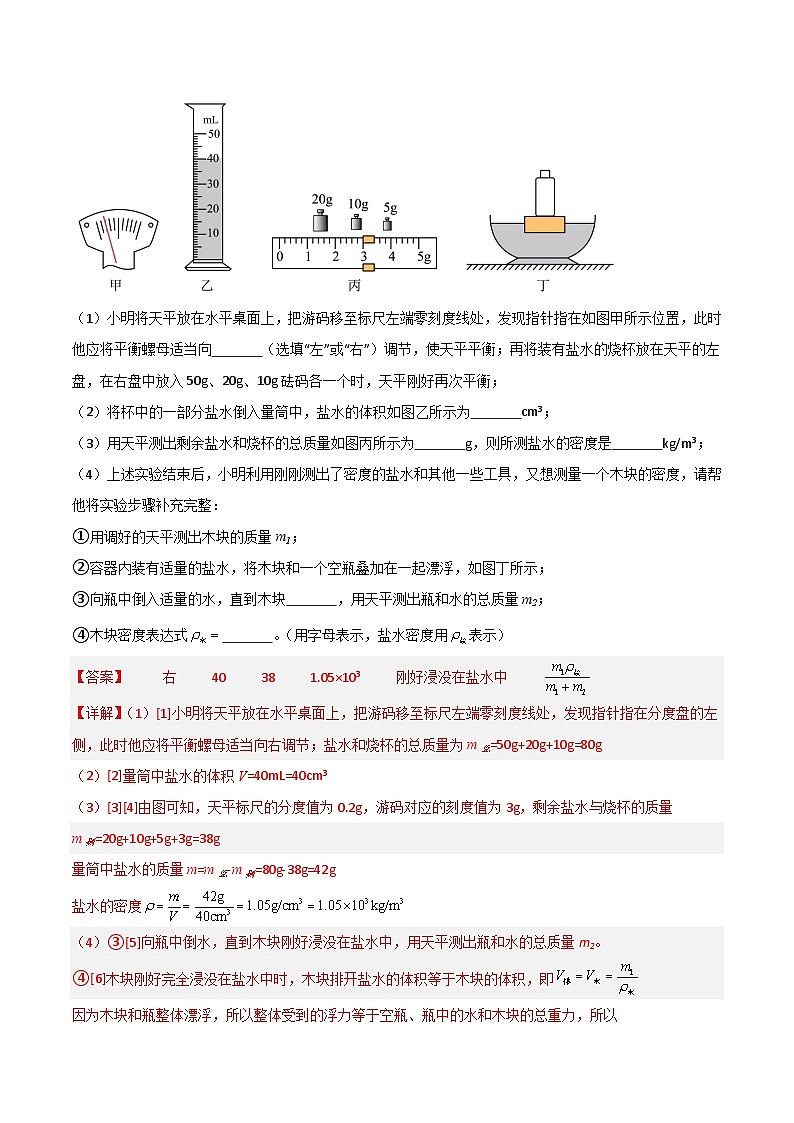 专题08 结合浮力测密度（解析版）2024年中考物理答题技巧与模板构建第2页