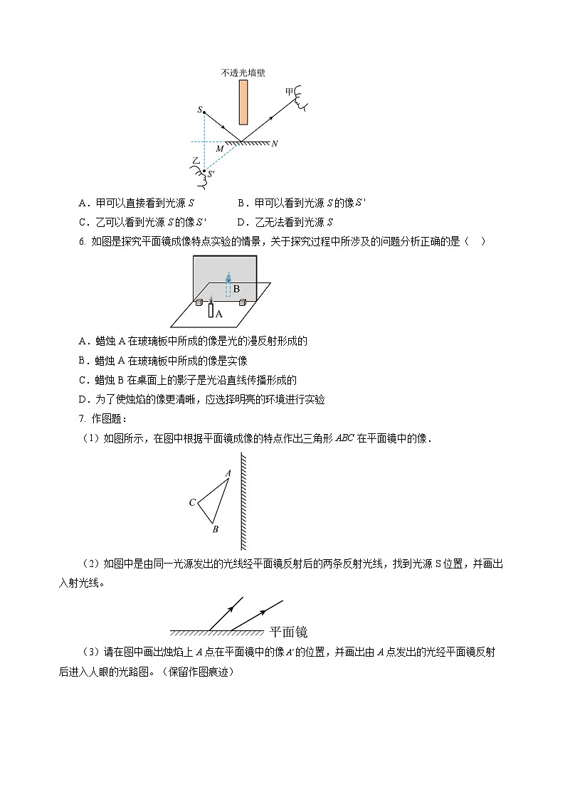 【苏科版】八上物理  2.3 平面镜（课件+练习+内嵌视频）02