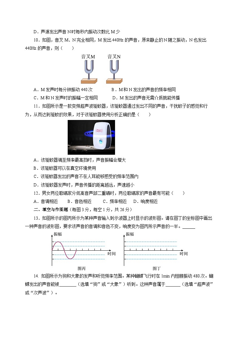 【苏科版】八上物理  第一章 声现象  单元复习（课件+内嵌视频+单元检测）03
