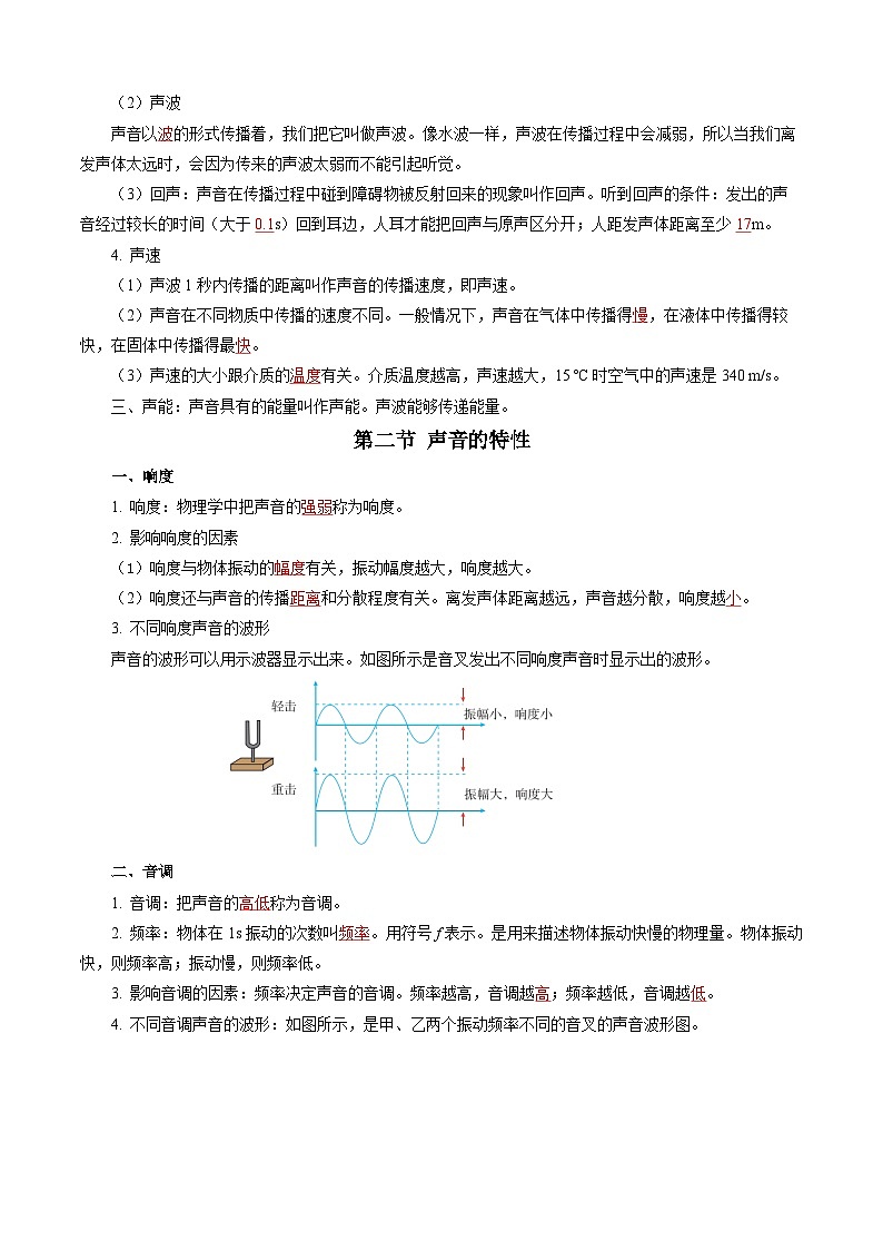 【苏科版】八上物理  第一章 声现象  单元复习（课件+内嵌视频+单元检测）03