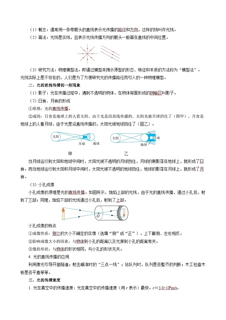第二章 光现象（单元知识清单）【教师版】第3页