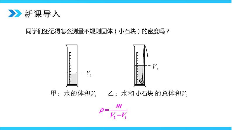 人教版八年级上册第六章6.3《测量物质的密度》第2课时精品课件+教学设计+同步练习题“（含参考答案）03
