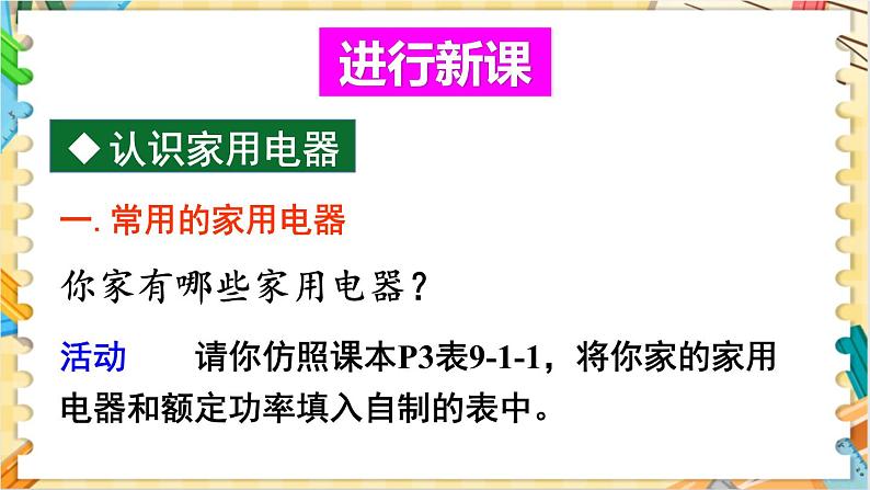 教科版物理九年级 9.1家用电器 同步课件04