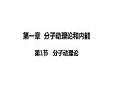 1.1 分子动理论 (课件)- 2024-2025学年教科版物理九年级上册