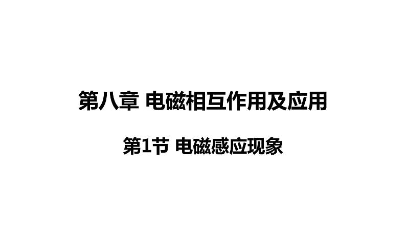 8.1 电磁感应现象第1页