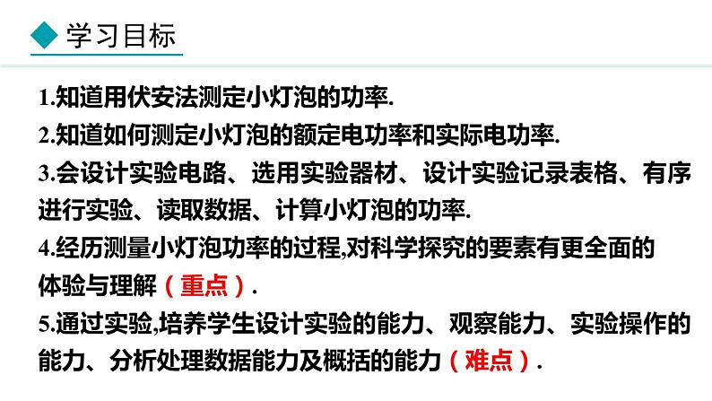 6.4.2 电功率的测量(课件)- 2024-2025学年教科版物理九年级上册第2页