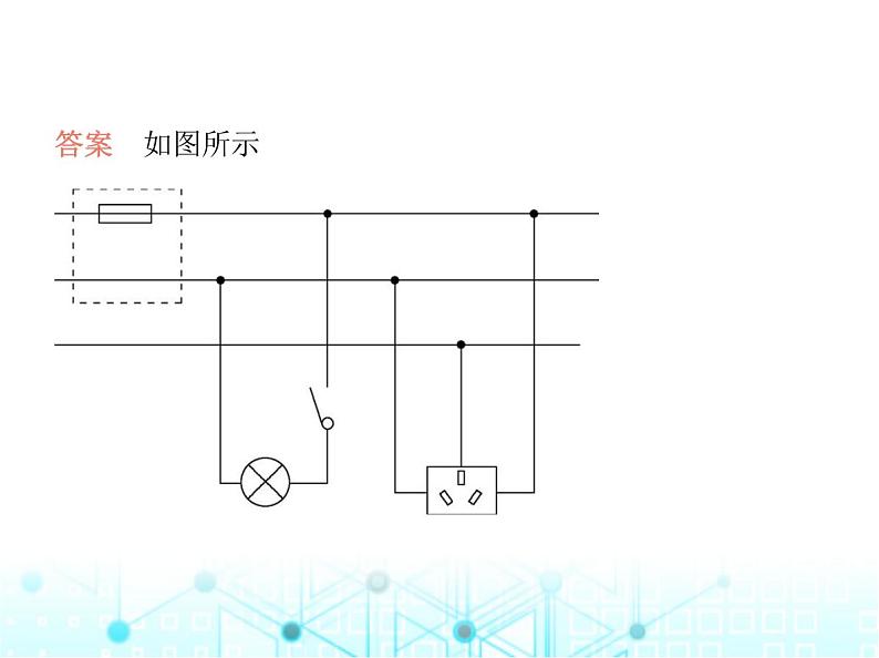 北师大版初中九年级物理专项素养综合练(十一)家庭电路作图与故障分析课件第3页