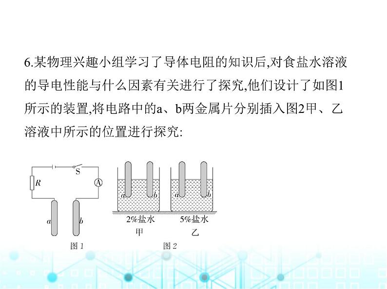 北师大版初中九年级物理第十一章简单电路六不同物质的导电性能课件第8页