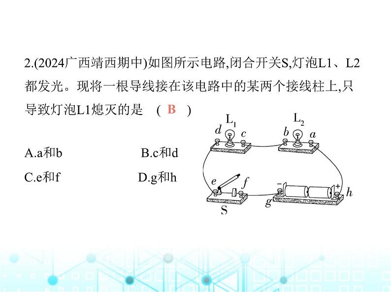 北师大版初中九年级物理第十一章简单电路素养综合检测课件03