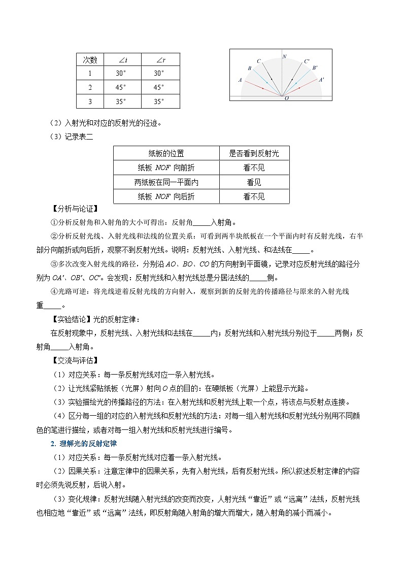 【人教版】八上物理 4.2 光的反射（课件+教案+导学案+同步练习）03