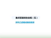 鲁科版八年级物理上册重点实验综合练(五)探究凸透镜成像的规律课件