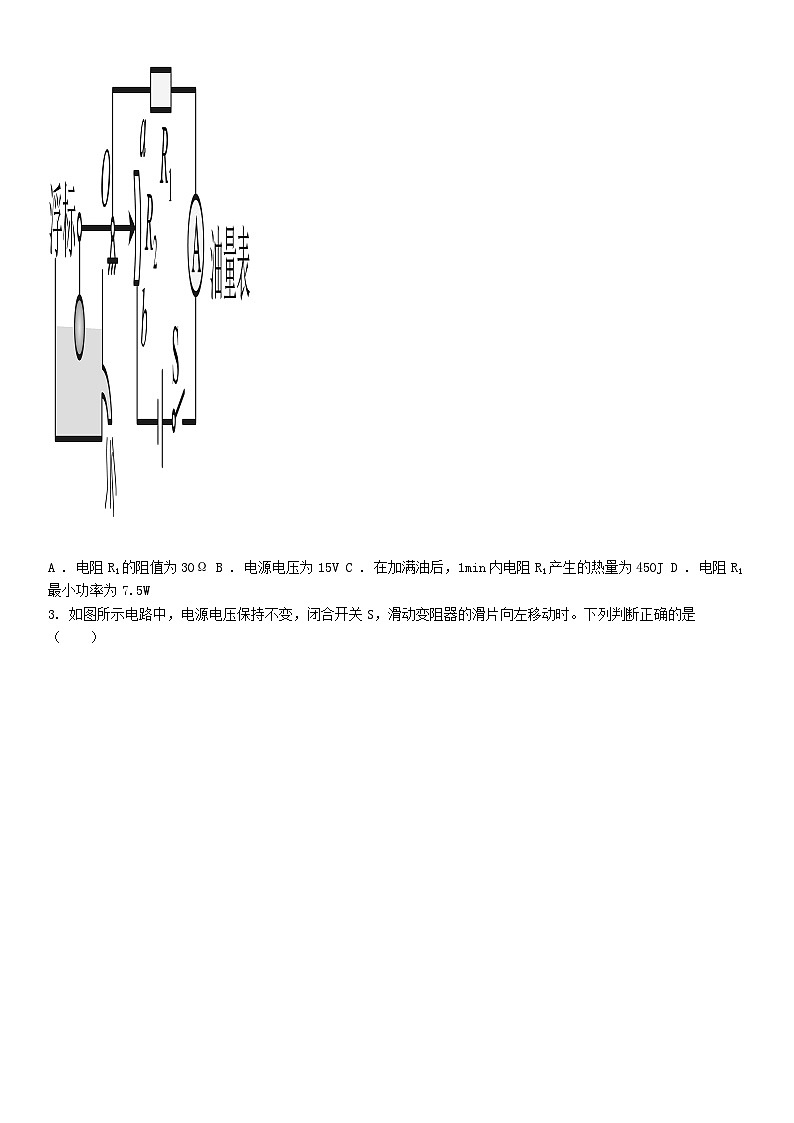 [物理]海南省农垦中学2023-2024学年九年级下学期第一次月考物理试题A卷02