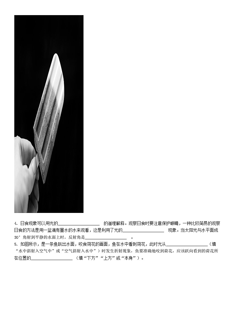 [物理]河南省信阳市羊山中学2023一2024学年八年级上学期第三次月考十一月份物理试题第2页