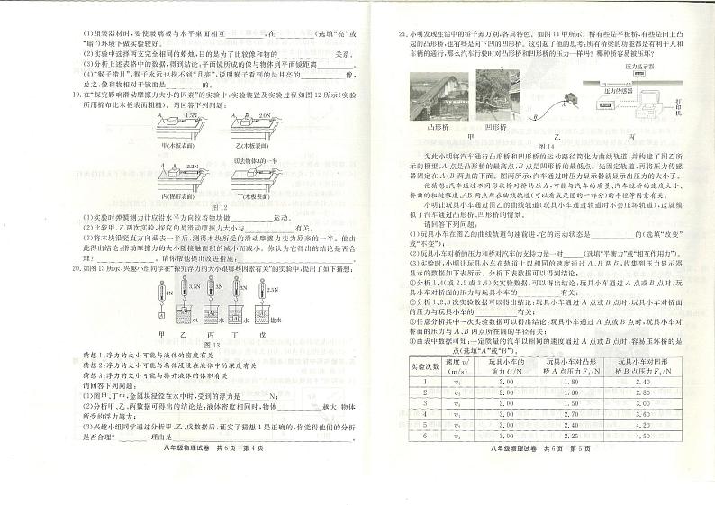 贵州省铜仁市2023-2024学年八年级下学期物理+期末测试卷03