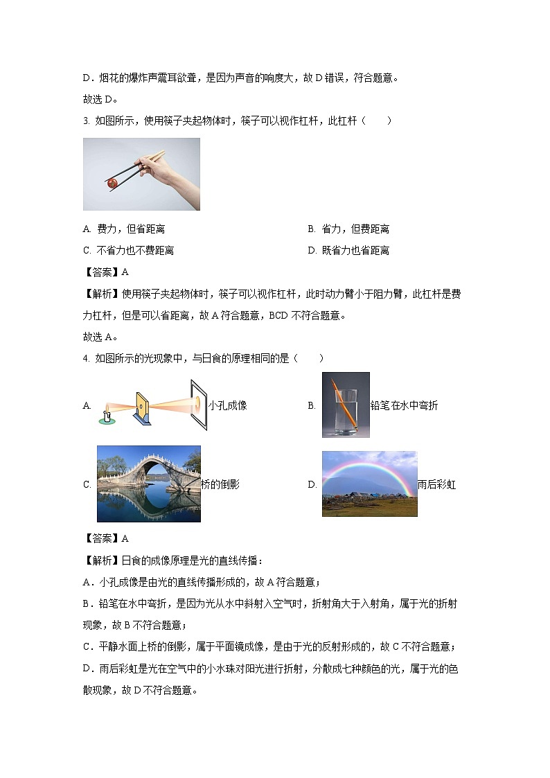 [物理]广东省2024年中考押题卷(二)(解析版)第2页