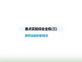 苏科版初中八年级物理上册重点实验综合练(三)探究光的折射特点课件