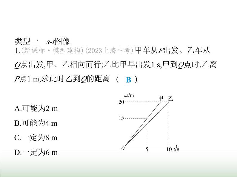 苏科版初中八年级物理上册专项素养综合练(五)速度的图像课件02