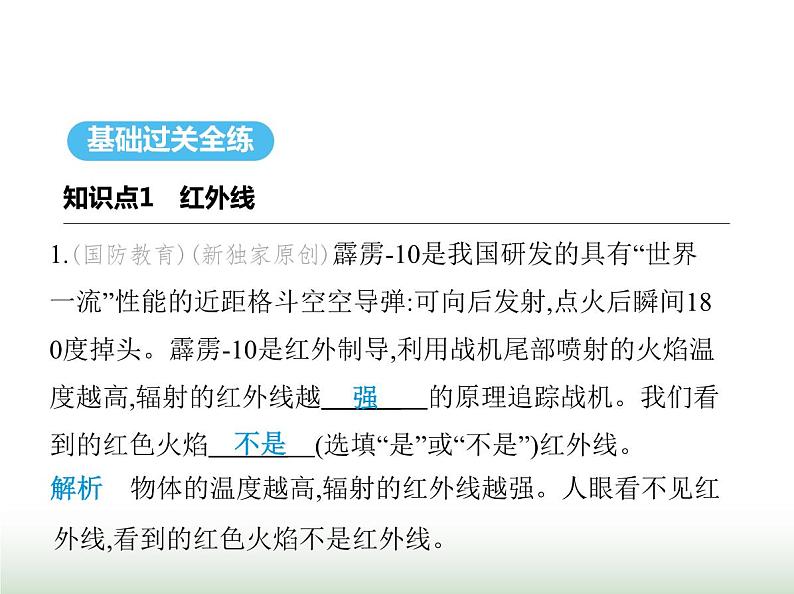 苏科版初中八年级物理上册第3章光的折射透镜五人眼看不见的光课件第2页