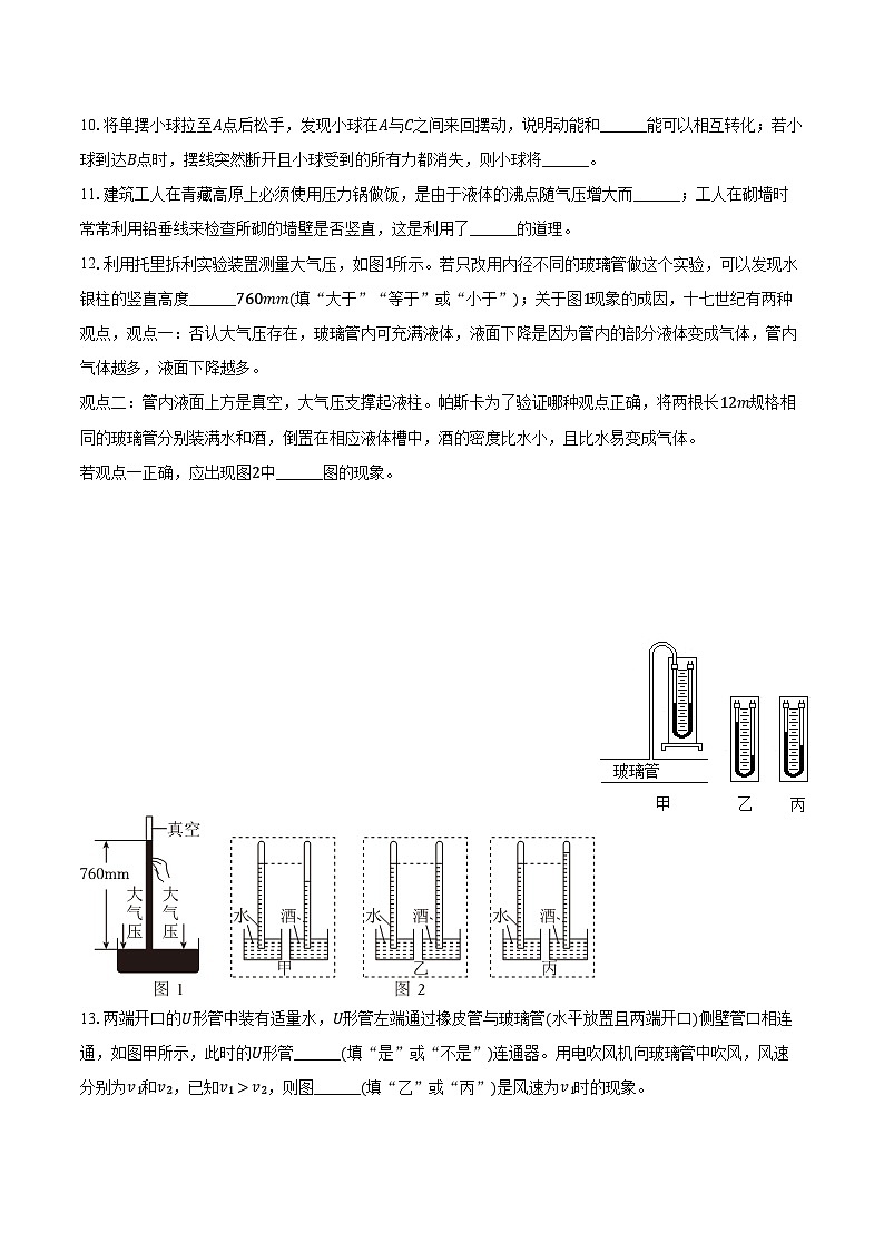 2023-2024学年辽宁省沈阳市和平区南昌中学八年级（下）期末物理试卷（含答案）第3页