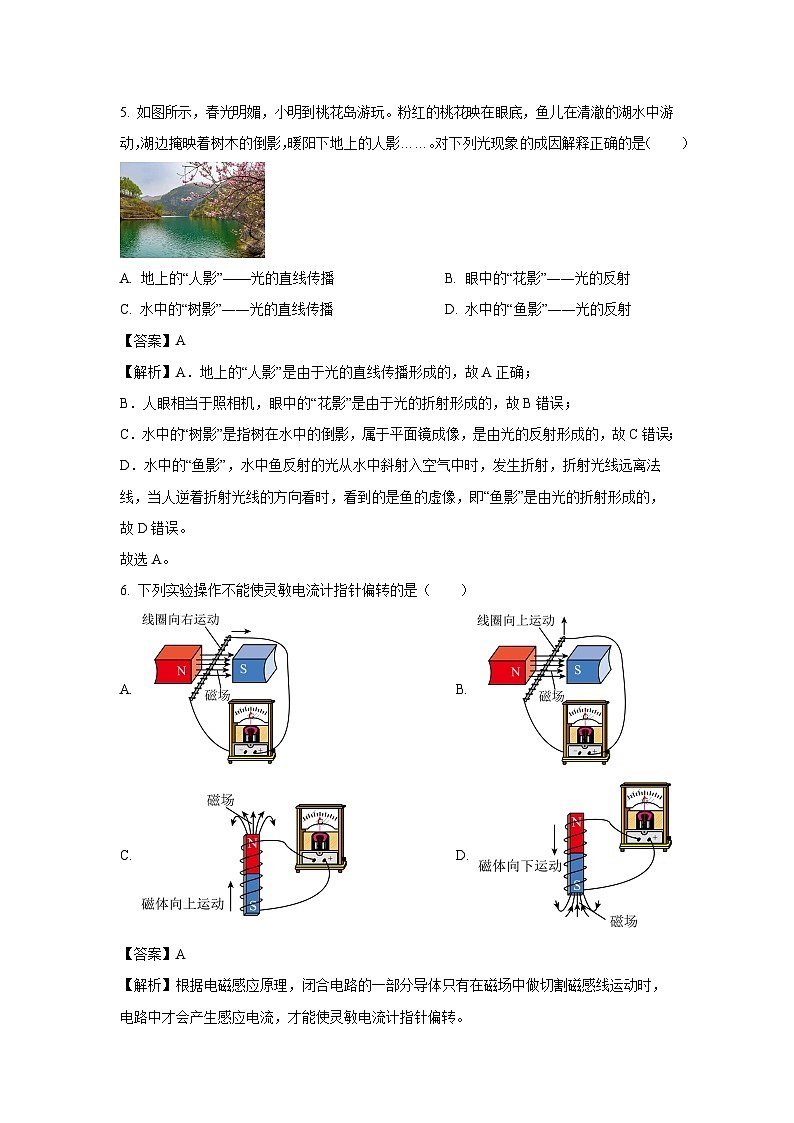 [物理][二模]广东省汕尾市陆丰市2024年中考二模试题(解析版)第3页