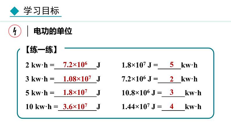 教科版九年级物理上册课件 6.1 电功08