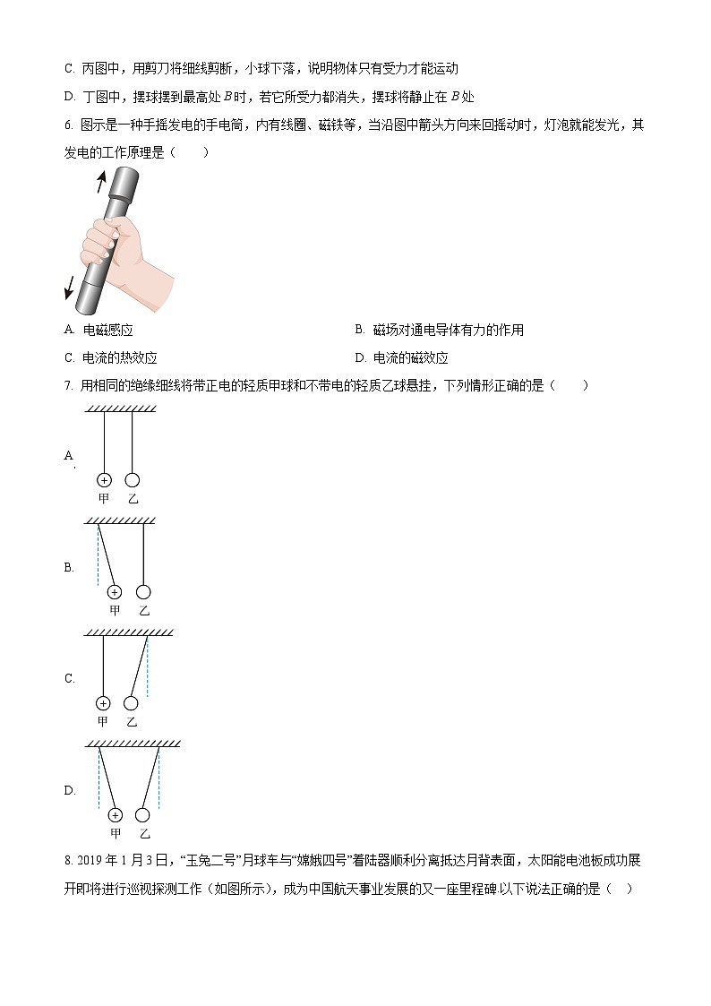 2024年江苏省徐州市沛县中考四模物理试题（原卷版）第2页