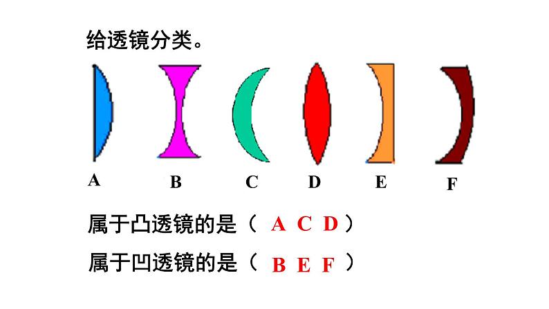 4.1 凸透镜与凹透镜 课件- 2024-2025学年物理沪科版八年级全一册06