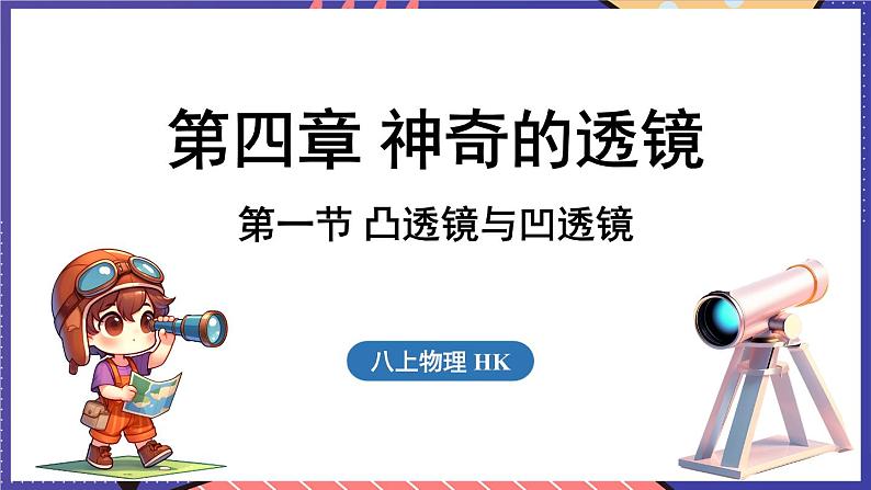 4.1 凸透镜与凹透镜课件- 2024-2025学年物理沪科版（2024）八年级全一册01