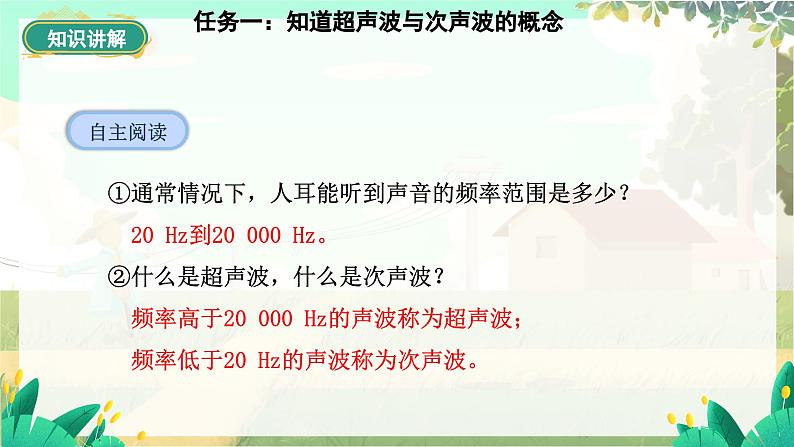 泸科物理八年级上册 第2章  第三节   超声波与次声波 PPT课件07