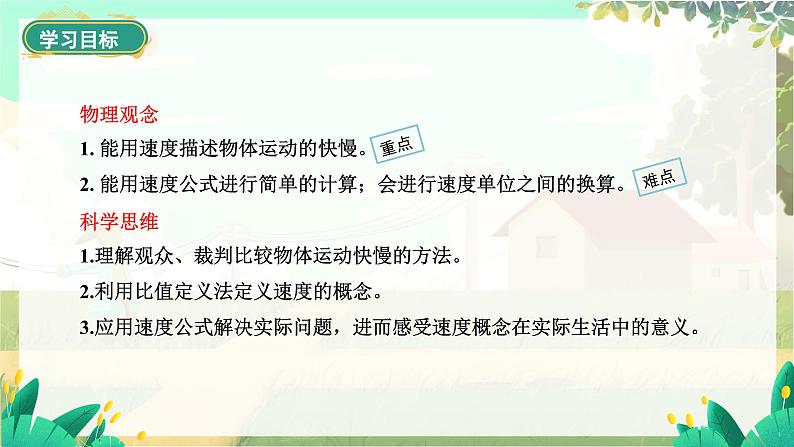 泸科物理八年级上册 第1章  第二节 快与慢 PPT课件02