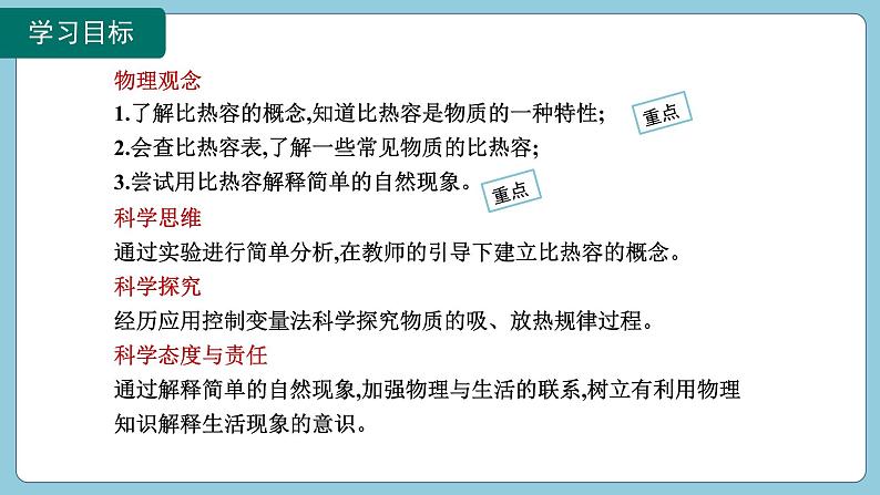 13.3 比热容第1课时(课件)2024-2025学年人教版九年级全一册物理02