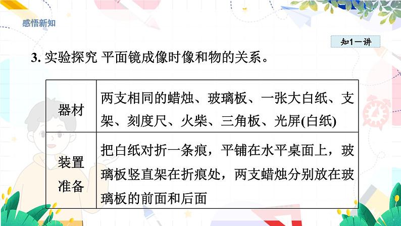 物理八上 沪粤 第3章3.3 探究平面镜成像特点 PPT课件+教案+导学案05