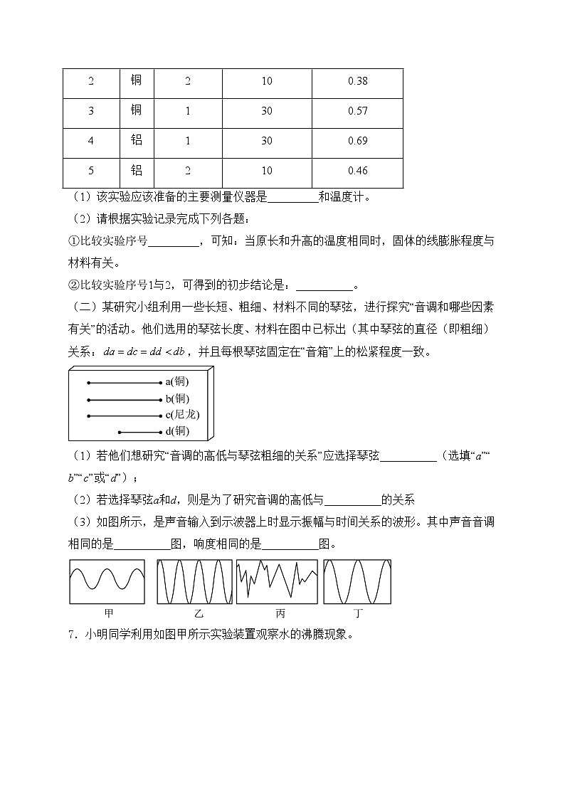 江西省宜春市丰城市江西省丰城中学2023-2024学年八年级上学期开学考试物理试卷(含答案)03