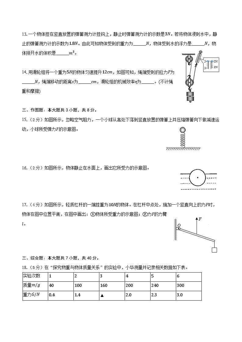 2023-2024学年广东省梅州市丰顺县八年级（下）期末物理试卷（含答案）第3页
