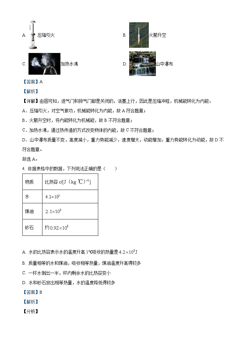 江苏省宿迁市泗阳县2023-2024学年九年级上学期期末考试物理试题（解析版）第2页