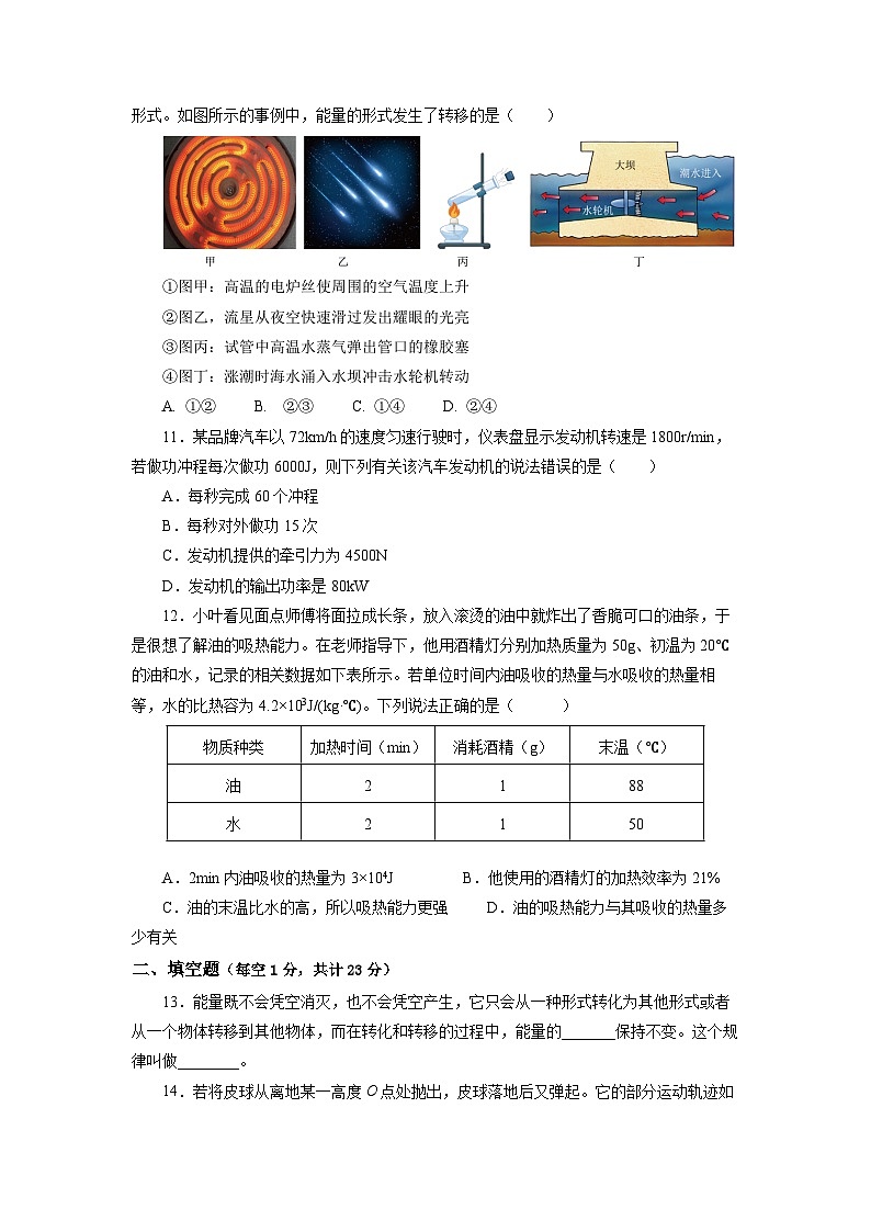 人教版初中物理九年级全册 第十四章 《内能的利用》单元测试卷【原卷版】+【解析版】03