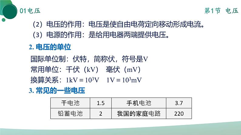 人教版初中物理九年级全册 第十六章 《电压 电阻》（单元复习）课件08