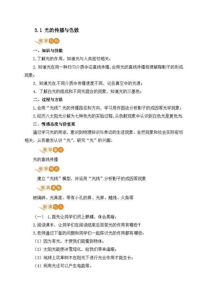 3.1 光的传播与色散第1页