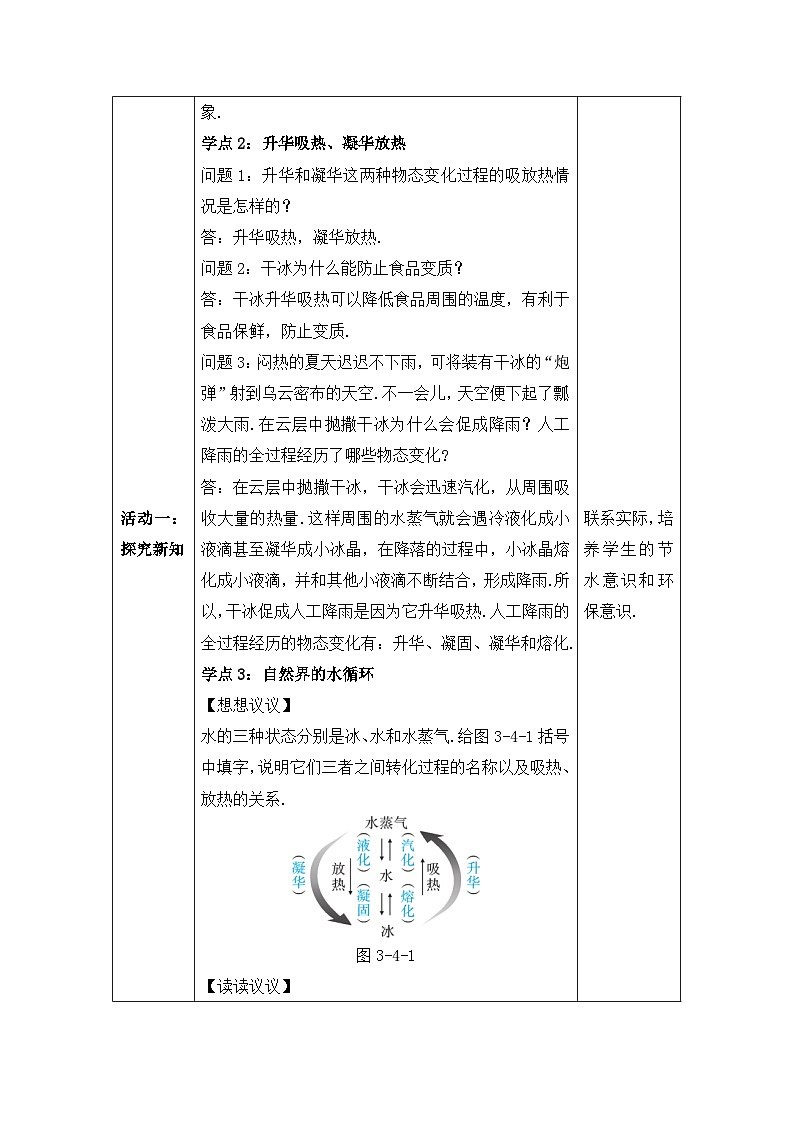 【人教2024版】八上物理 第3章 第4节   升华和凝华 PPT课件+教案+练习03