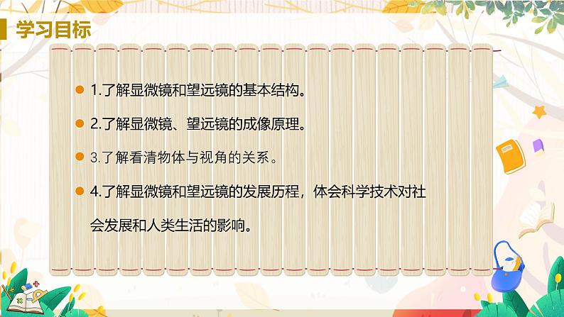 【人教2024版】八上物理 第5章 第5节   制作望远镜（显微镜和望远镜） PPT课件+教案+练习02