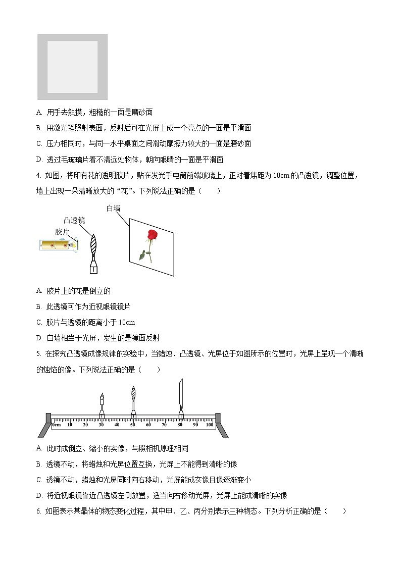 2024年山东省滕州市中考一模物理试题（原卷版+解析版）02