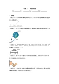 中考物理二轮复习重难点题型分类汇编与专项突破专题14　力的作图试题含解析答案