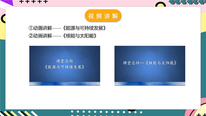 人教版初中物理九年级全一册 第22章《能源与可持续发展》单元复习课件06