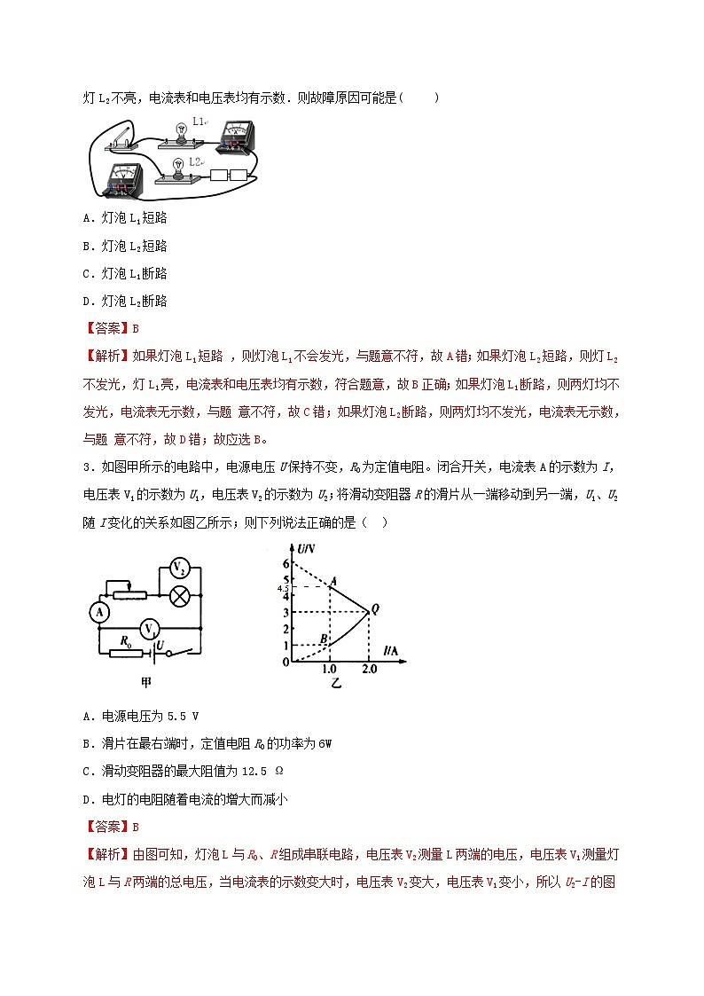 最新人教版九年级全册物理期末测评高效提分备考名校B卷（解析版）第2页