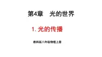初中物理第四章 光的世界1 光的传播集体备课ppt课件
