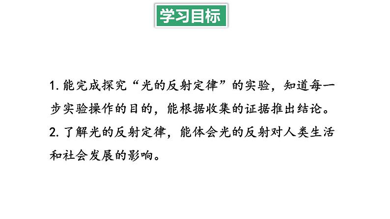 4.2 光的反射定律 课件 -2024-2025学年八年级物理教科版（2024）上册02