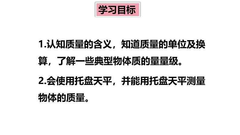 6.1 质量 课件 -2024-2025学年八年级物理教科版（2024）上册02