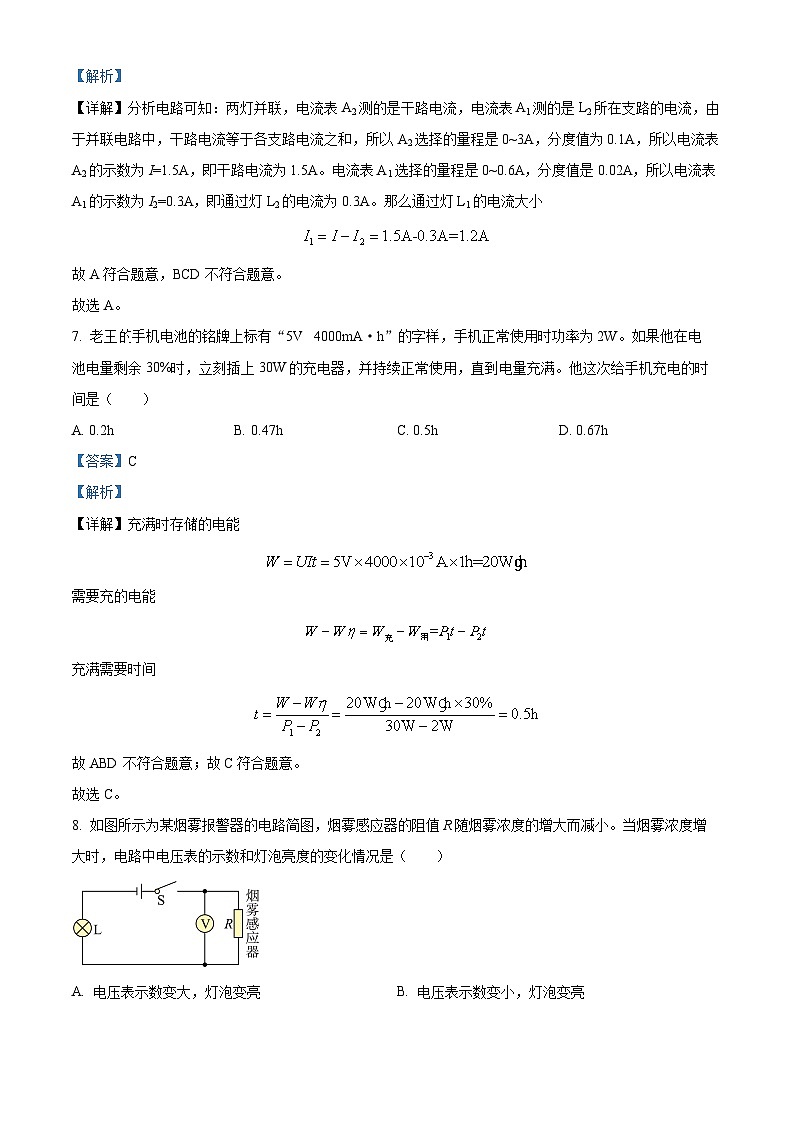 2024年湖南省郴州市永兴县树德中学中考一模物理试题（解析版）03