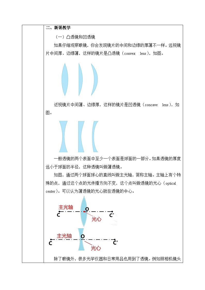 第五章《一 透镜》课件+教案02